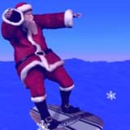 3D Surfing Santa screenshot